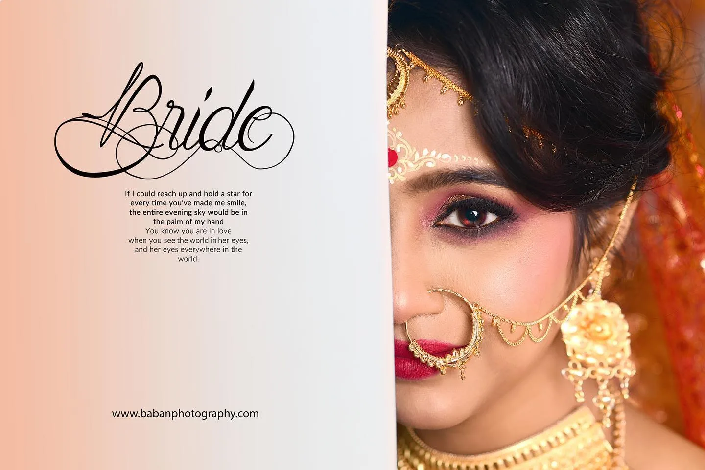 A bridal portrait that speaks forever.